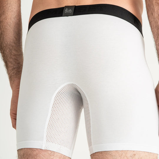 AirFlow Boxer Brief 7.6" OpenFly, White