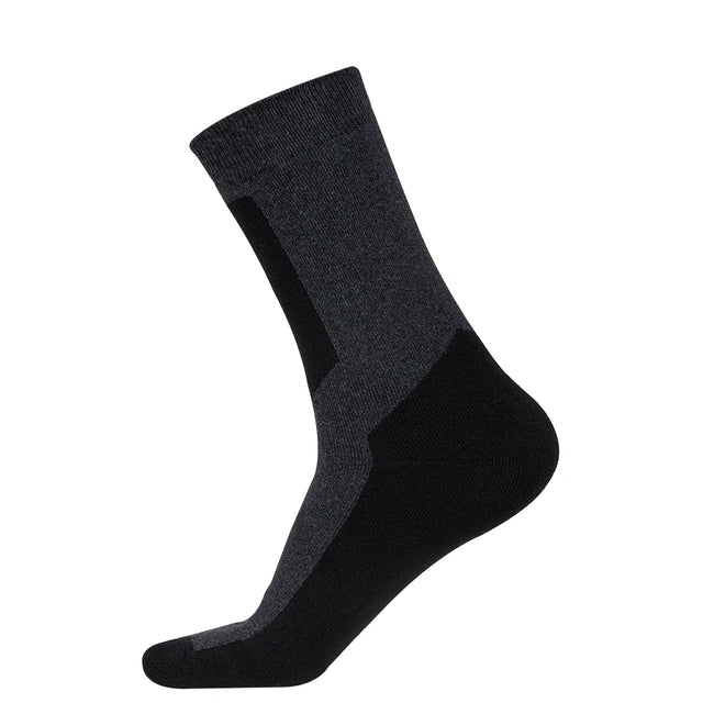 Crew Sock Winter Classic, Black with Dark Gray