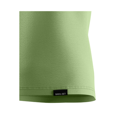 Premium Cotton Basic V-neck T-shirt, Olive