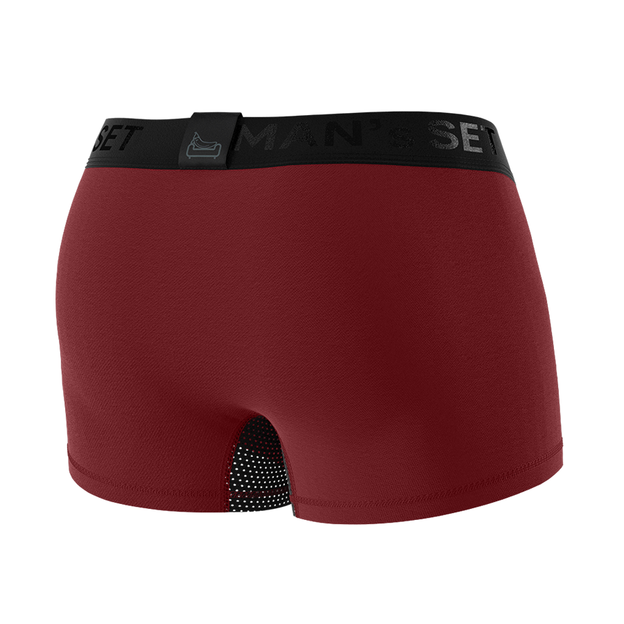Сooling Classic Trunks w/ Fly, Dark red