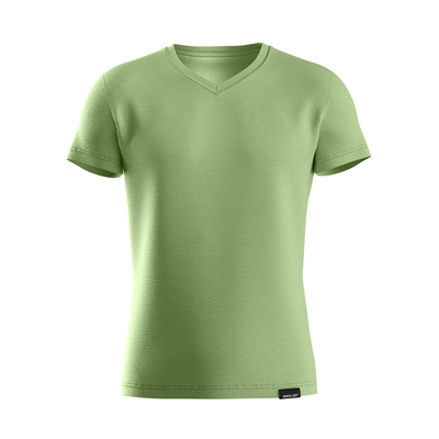 Premium Cotton Basic V-neck T-shirt, Olive