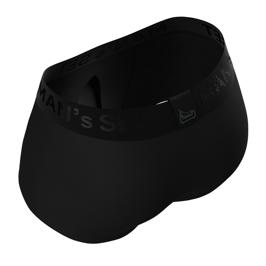 Men's Trunks ProActive with Moisture-Wicking Fabric in Black, Interior View