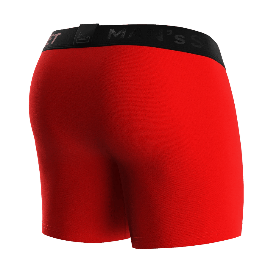 Intimate Pro Trunks n/ Fly, Black Series, Red