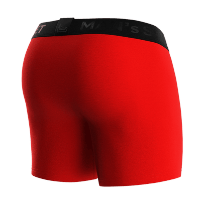 Intimate Pro Trunks n/ Fly, Black Series, Red