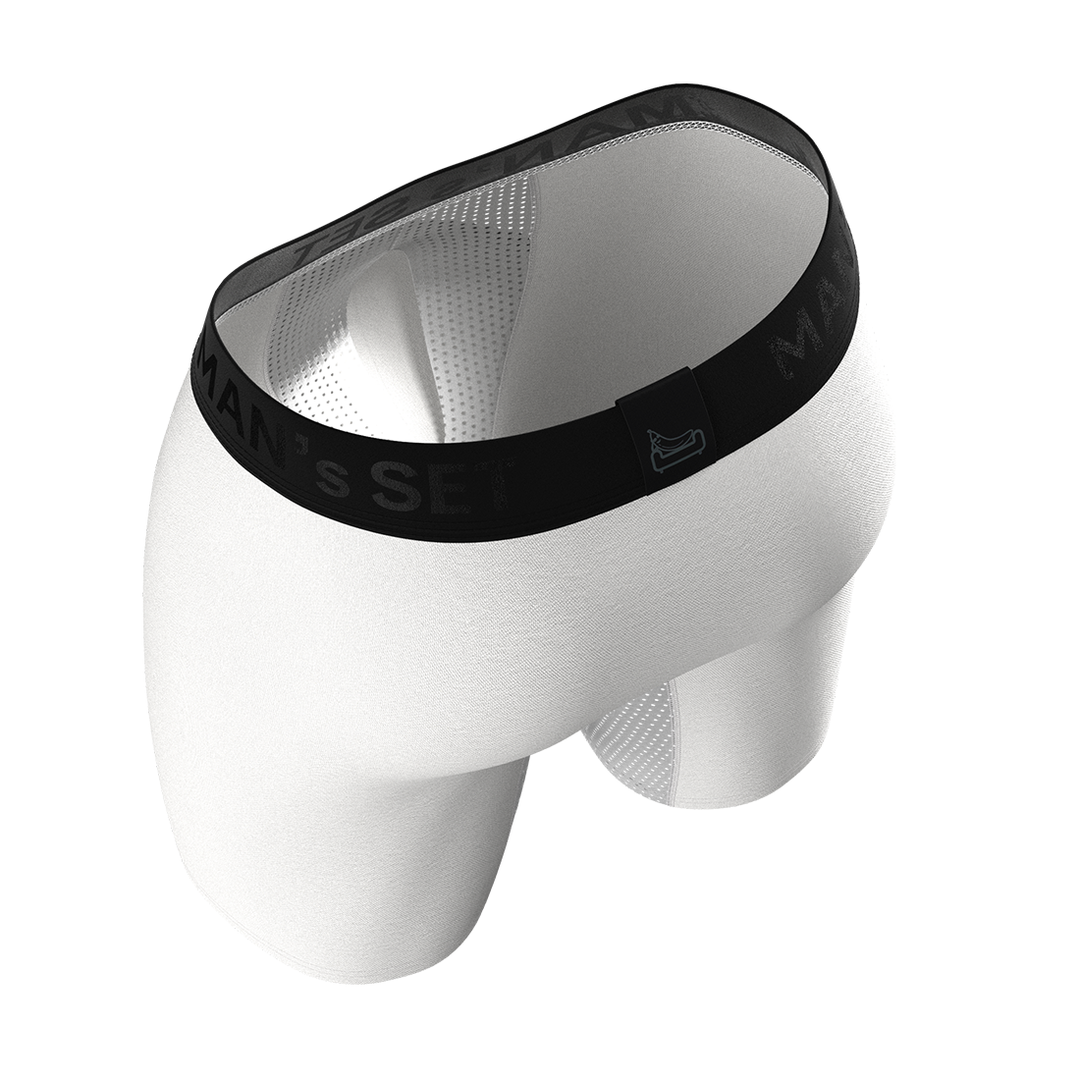 AirFlow Boxer Brief 7.6" OpenFly, White