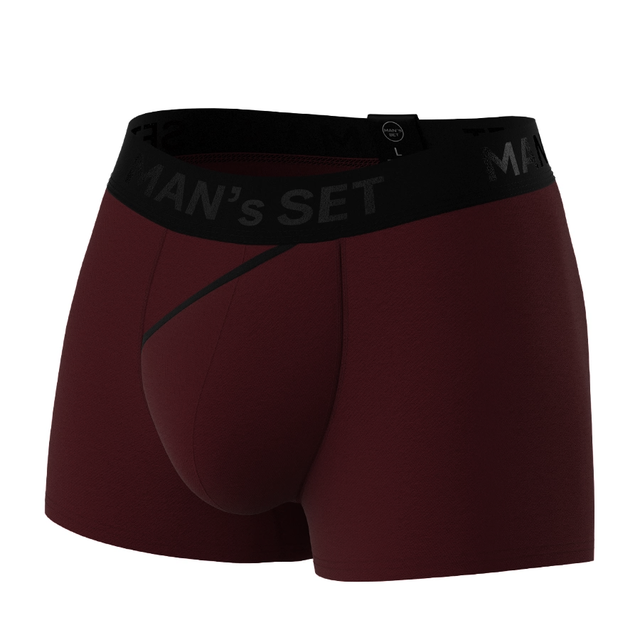 FlexFit Trunks  3.2" OpenFly, Burgundy