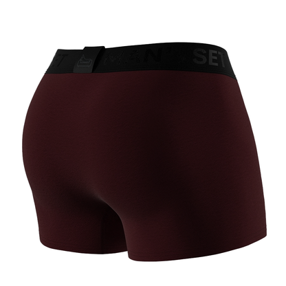 FlexFit Trunks  3.2" OpenFly, Burgundy