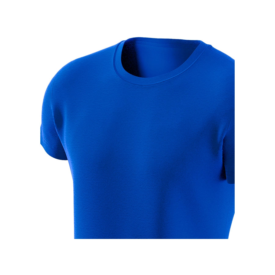 Premium Cotton Basic U-neck T-Shirt, Electric