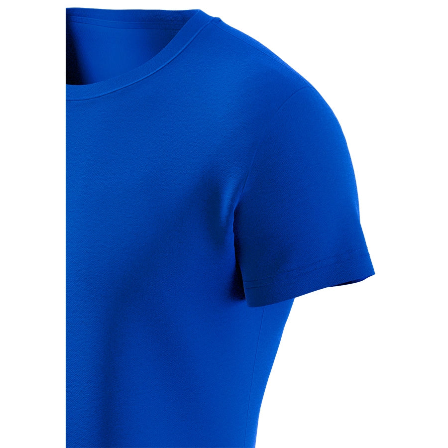 Premium Cotton Basic U-neck T-Shirt, Electric