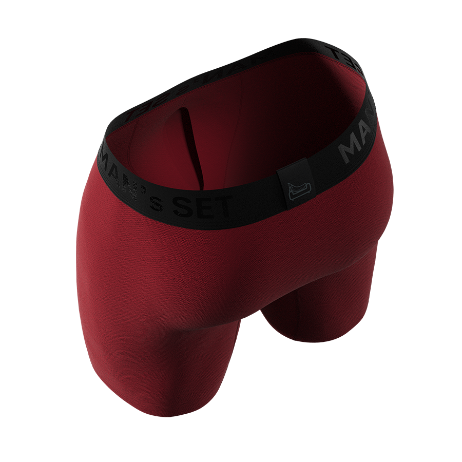Boxer Briefs 2.0 with Fly 'Black Series' Burgundy