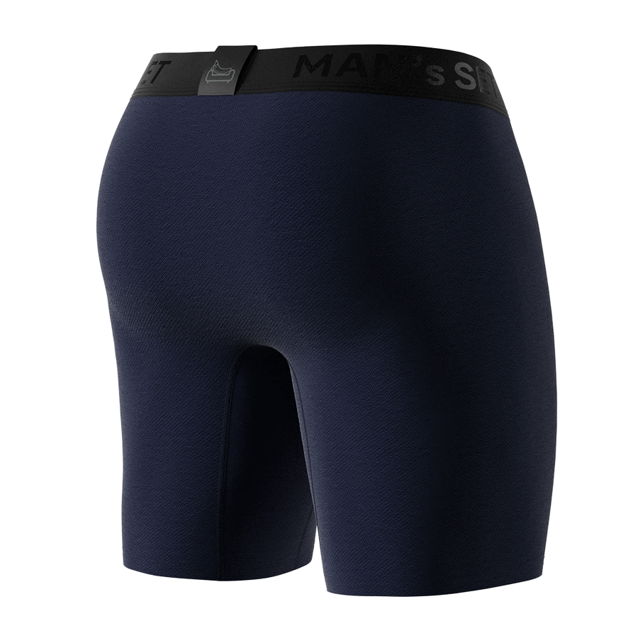 UltraSoft  Boxer Briefs 7.6" OpenFly, Navy