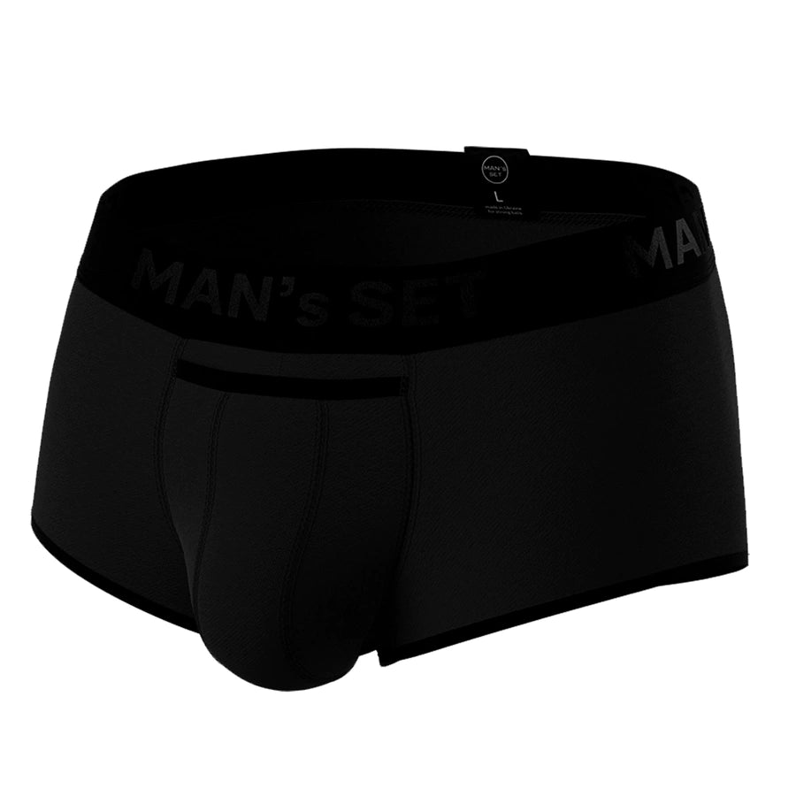 Sport Trunks with Fly 'Black Series' Black
