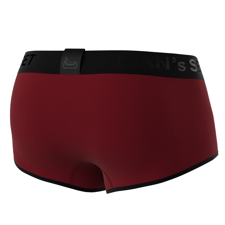 Sport Trunks with Fly 'Black Series'  Burgundy