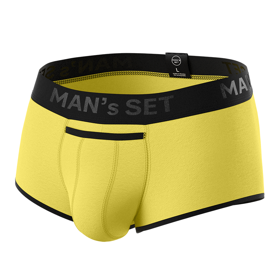 Sport Trunks with Fly 'Black Series' Yellow