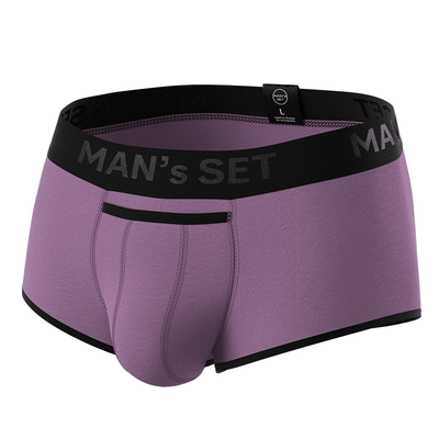 Sport Trunks with Fly 'Black Series' Lavender