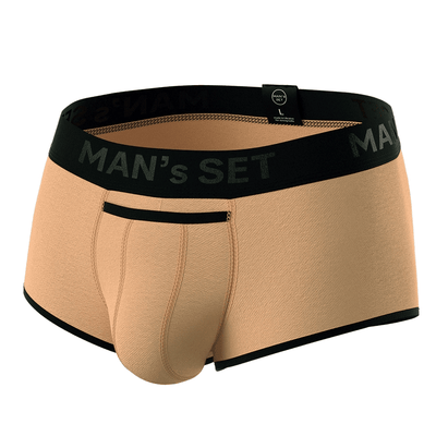 Sport Trunks with Fly 'Black Series'  Peach