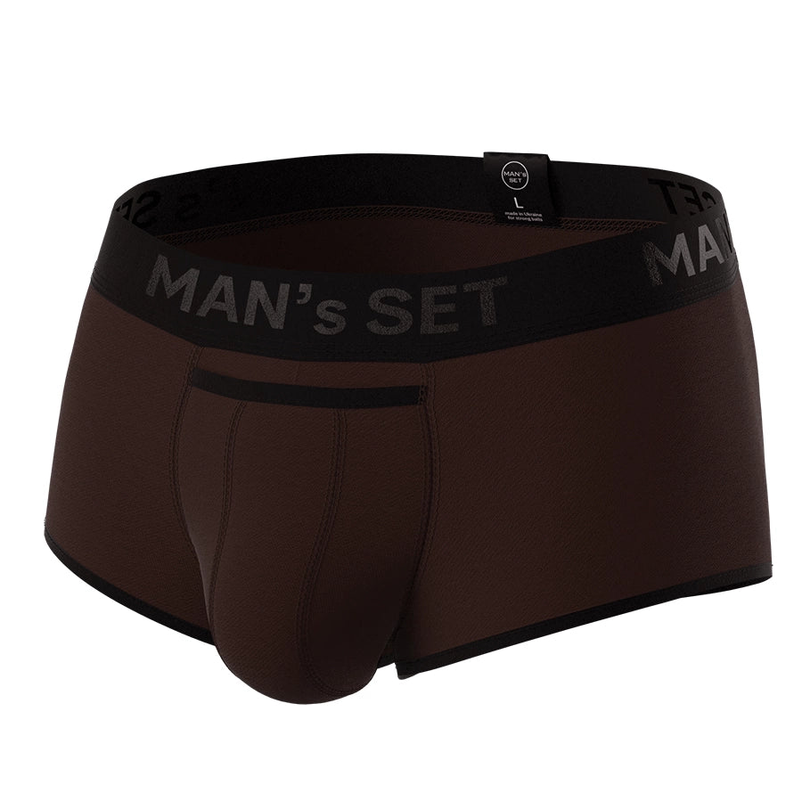 Sport Trunks with Fly 'Black Series' Brown