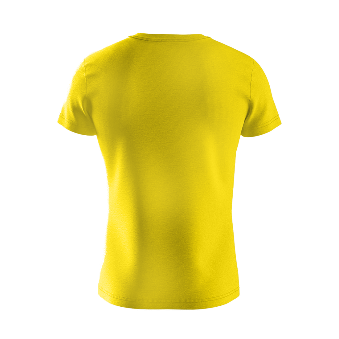 Premium Cotton Basic V-neck T-shirt, Yellow
