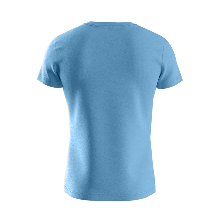 Premium Cotton Basic V-neck T-shirt, Turquoise
